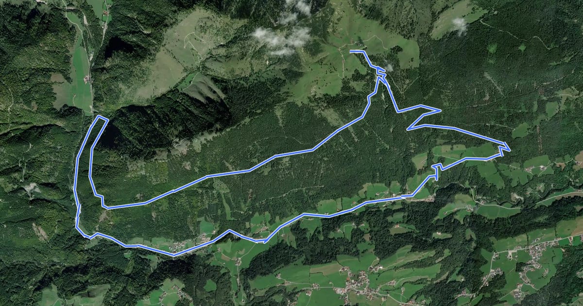 Маршрут Sonnberg-Tour на спутниковом снимке
