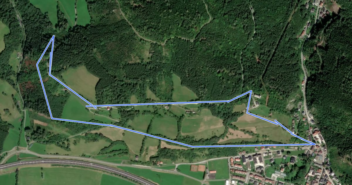 Маршрут Sonnberg Weg на спутниковом снимке