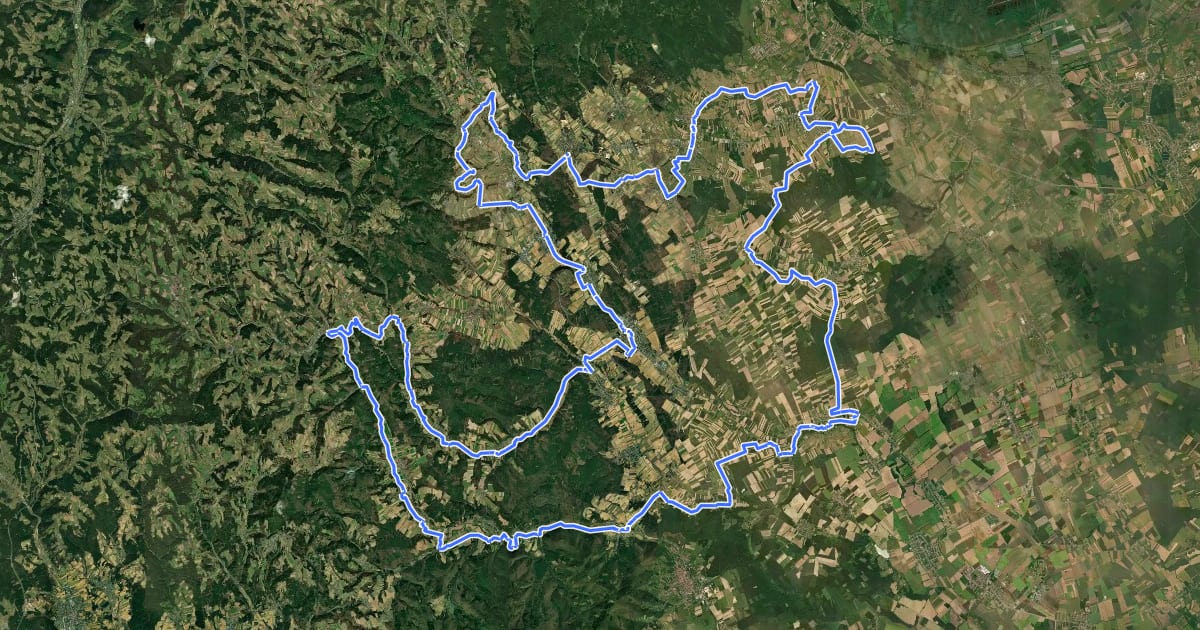 Маршрут Sonnenland Tour на спутниковом снимке