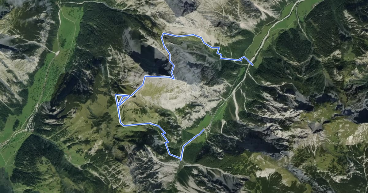 Маршрут Sonnjoch на спутниковом снимке