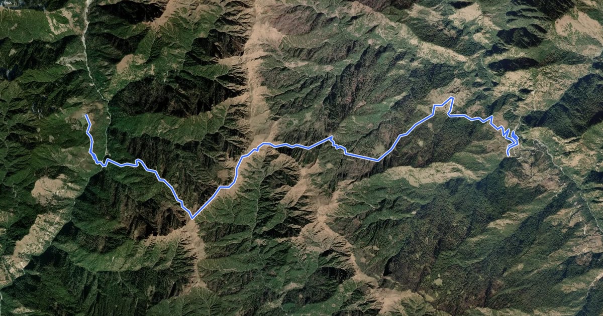 Маршрут Sonprayag to Gangi на спутниковом снимке