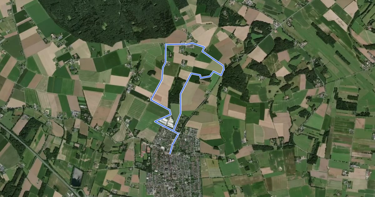 Маршрут Sonsbeck Rundweg A1 на спутниковом снимке