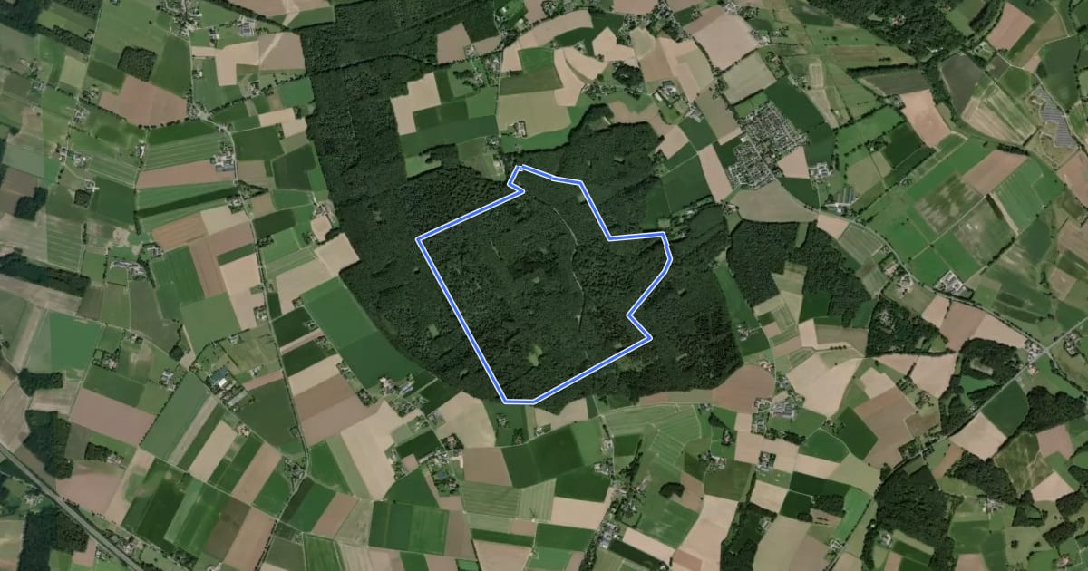 Маршрут Sonsbeck Rundweg A5 на спутниковом снимке