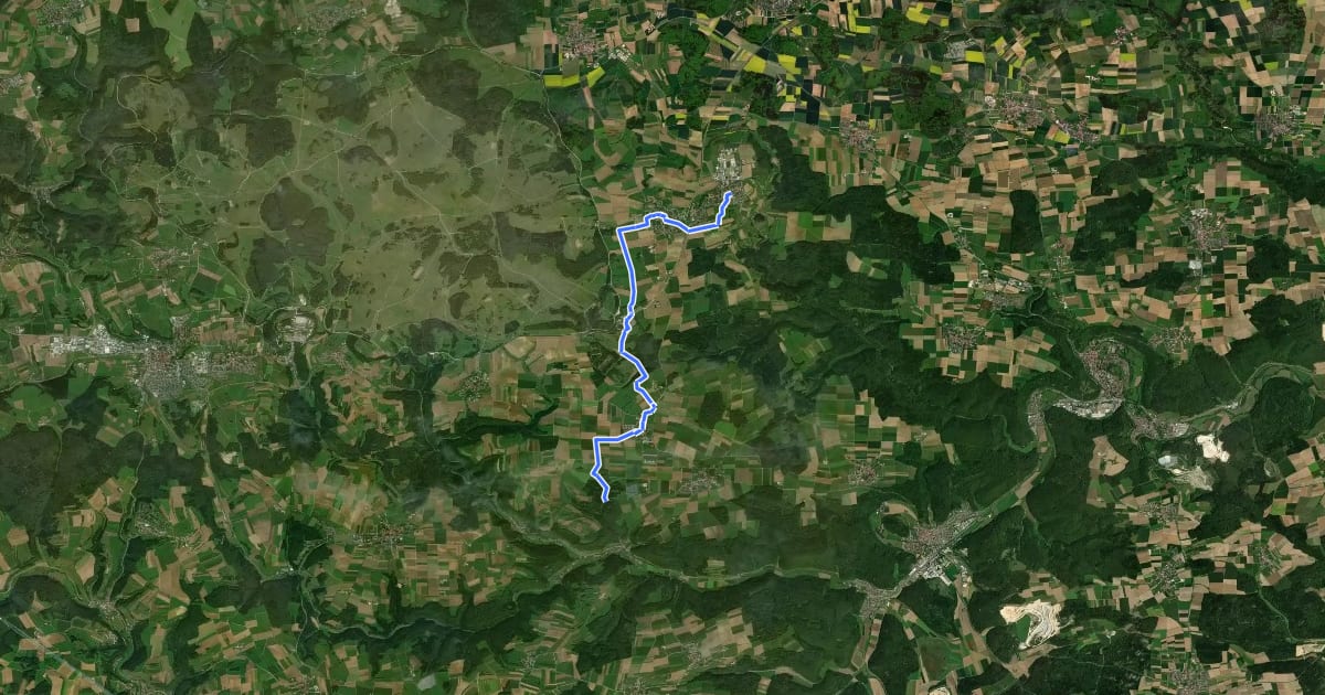 Маршрут Sontheim Ingstetten на спутниковом снимке