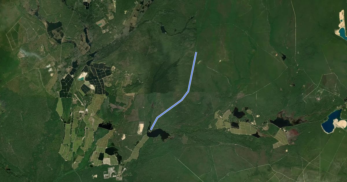 Маршрут Sooy Road на спутниковом снимке