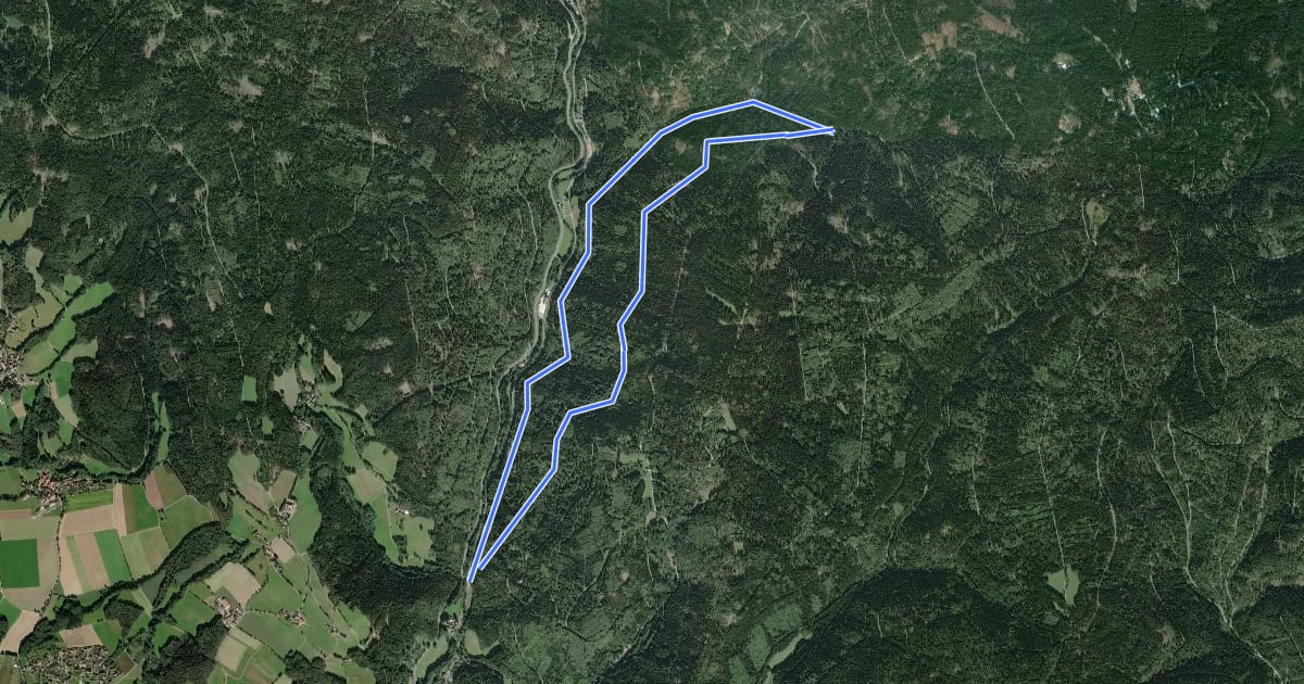 Маршрут Sophienthal Rundwanderweg Nr. 2 на спутниковом снимке