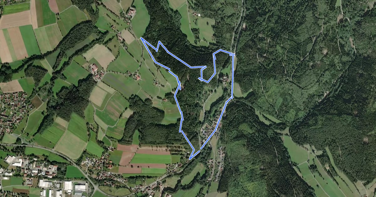 Маршрут Sophienthal Rundwanderweg Nr. 4 на спутниковом снимке