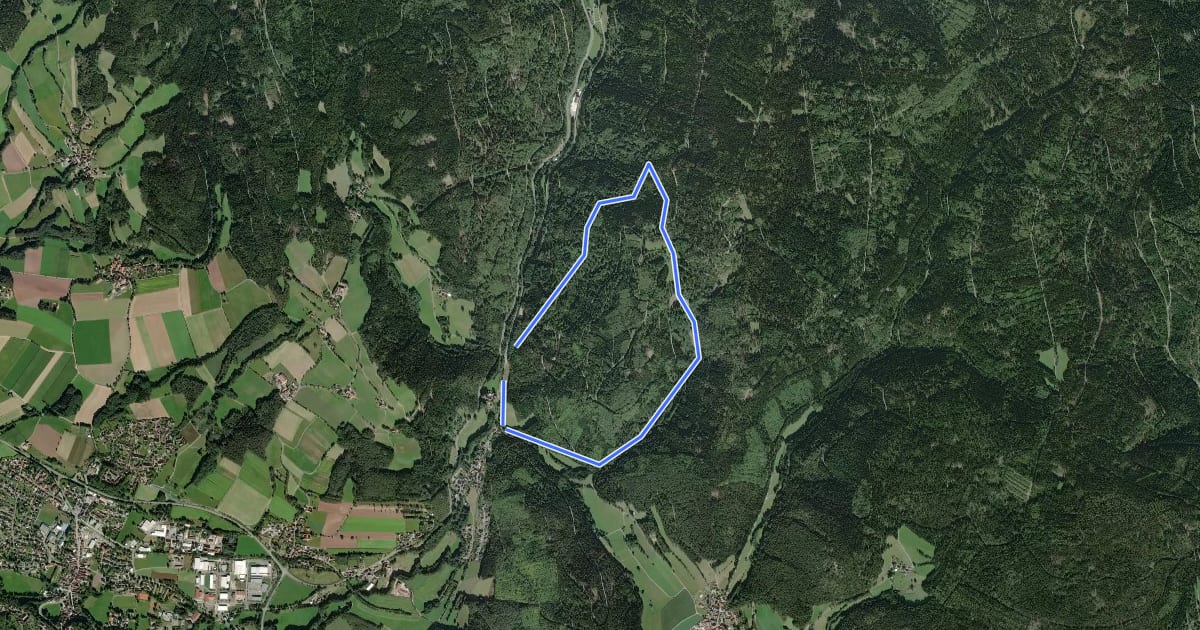 Маршрут Sophienthal Rundwanderweg Nr. 5 на спутниковом снимке