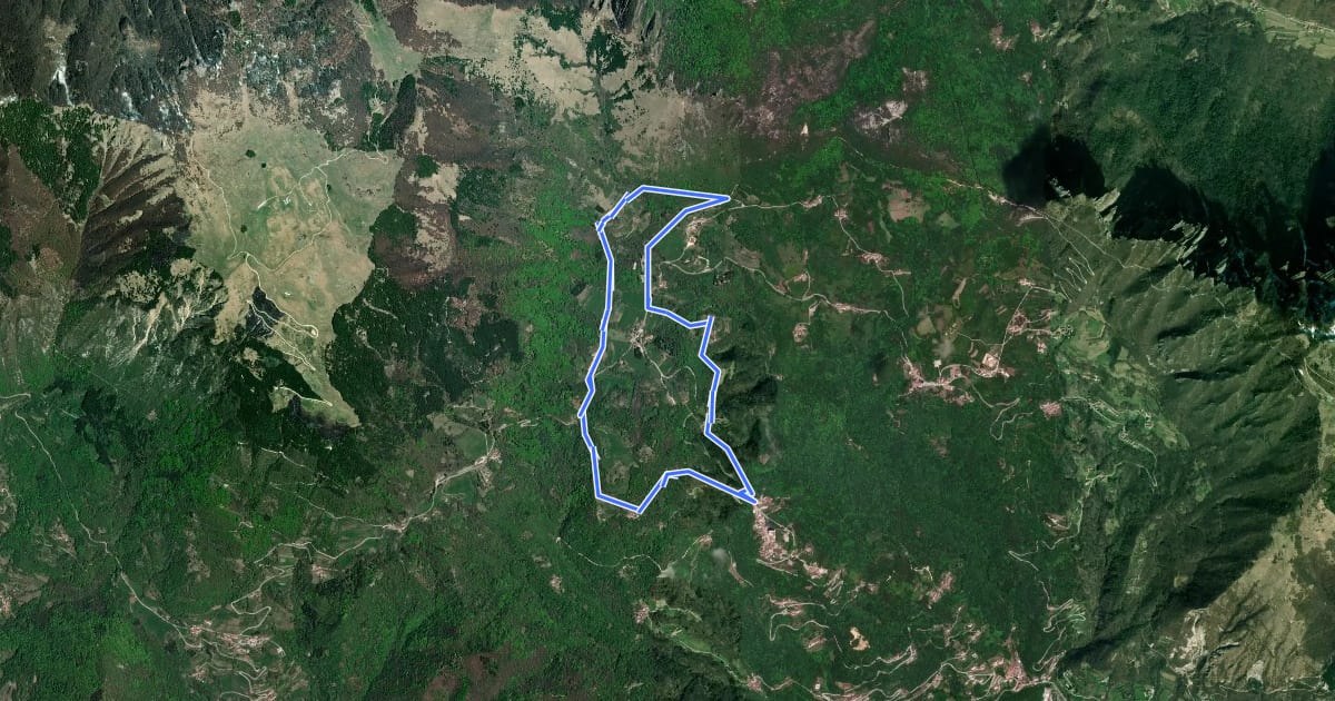Маршрут Sopra la Valle dell'Orco на спутниковом снимке