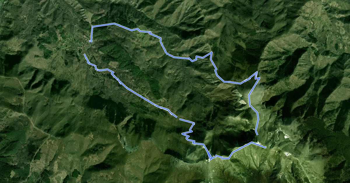 Маршрут Sorgenti di Firenze Trekking – Anello 1: Il monte Falterona на спутниковом снимке