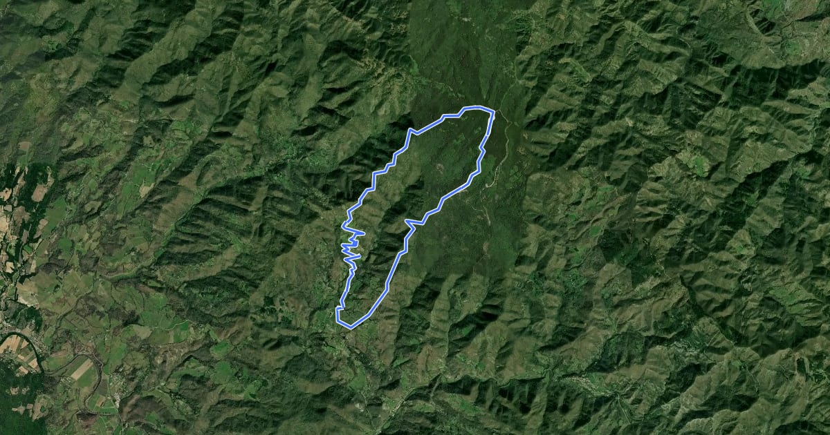 Маршрут Sorgenti di Firenze Trekking – Anello 21: Nei territori di Corella на спутниковом снимке