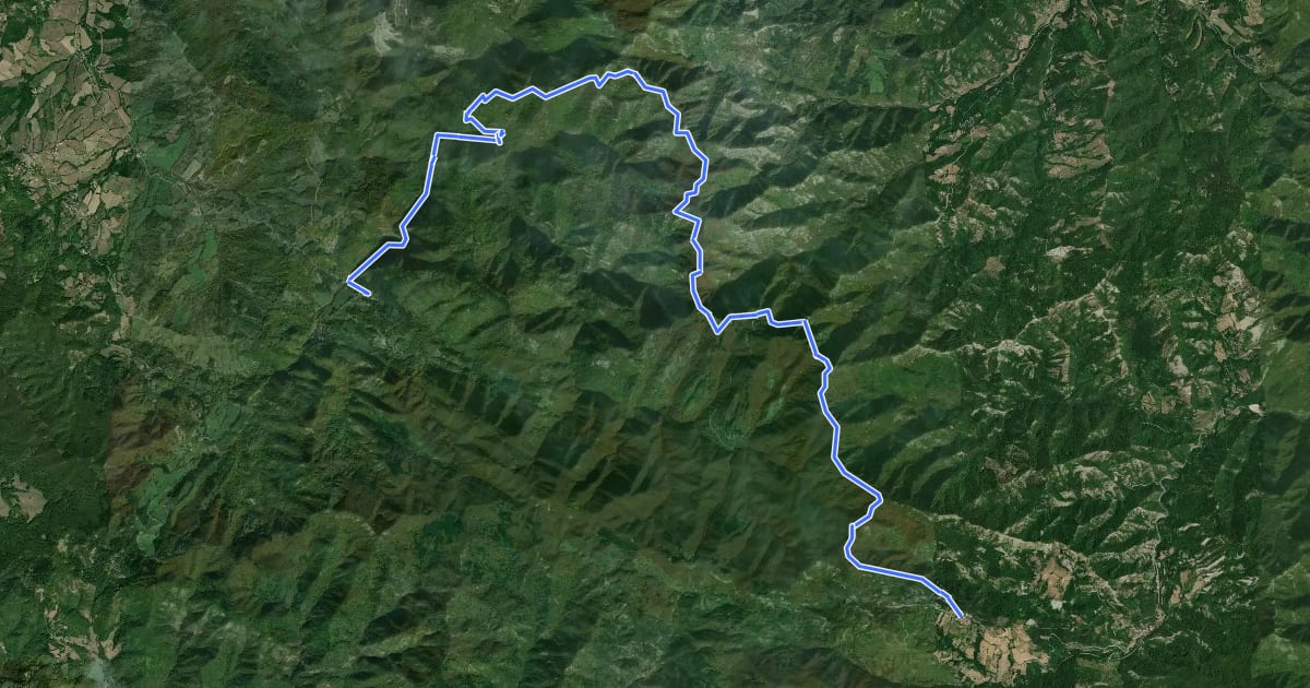 Маршрут Sorgenti di Firenze Trekking – Anello Principale: Tappa 1 на спутниковом снимке