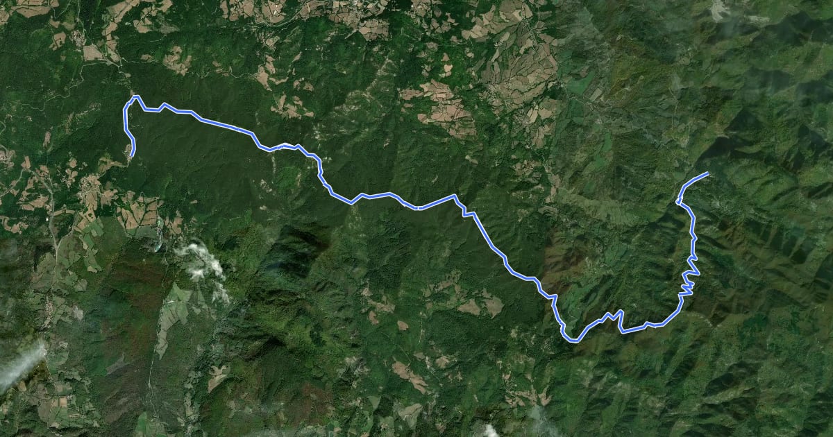 Маршрут Sorgenti di Firenze Trekking – Anello Principale: Tappa 11 на спутниковом снимке