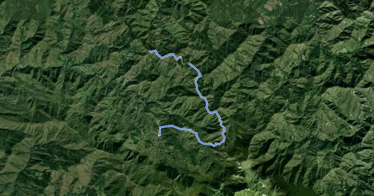 Маршрут Sorgenti di Firenze Trekking – Anello Principale: Tappa 3 на спутниковом снимке