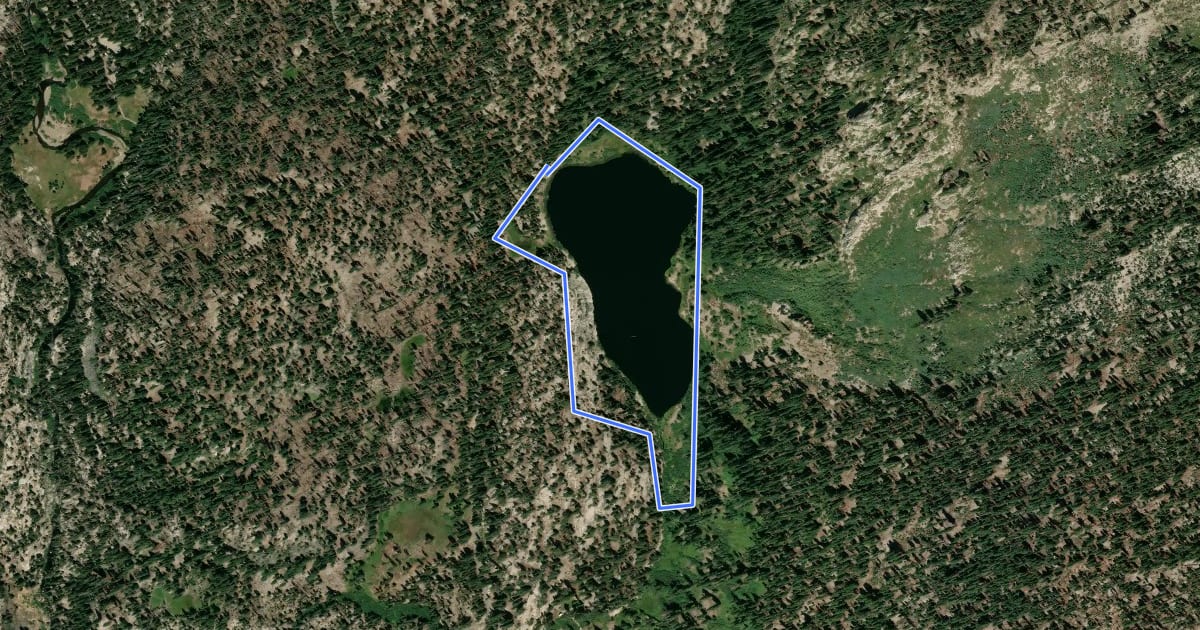 Маршрут Sotcher Lake Loop на спутниковом снимке
