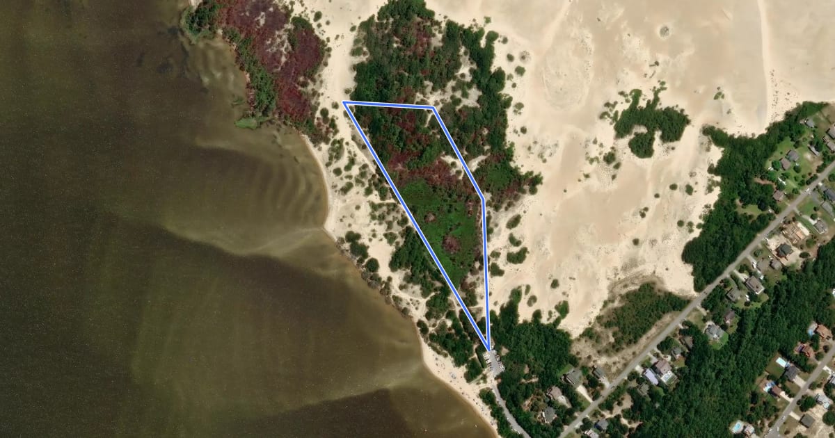 Маршрут Soundside Nature Trail на спутниковом снимке