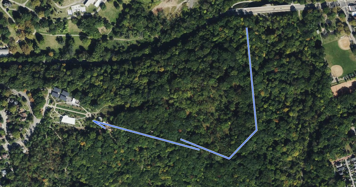 Маршрут South Clayton Trail на спутниковом снимке