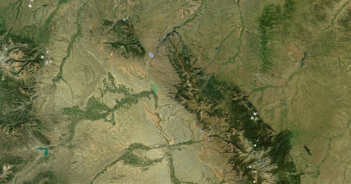 Маршрут South Pasture на спутниковом снимке