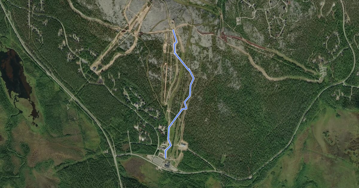 Маршрут South Route на спутниковом снимке