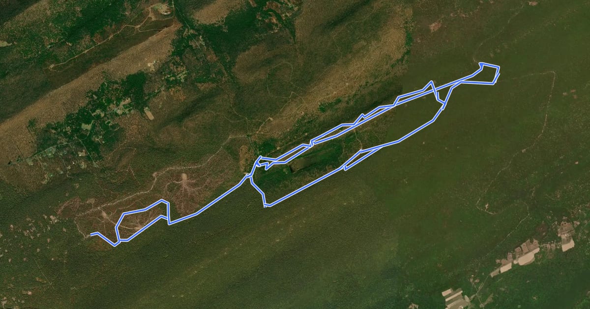 Маршрут South Sand Mountain Trail на спутниковом снимке