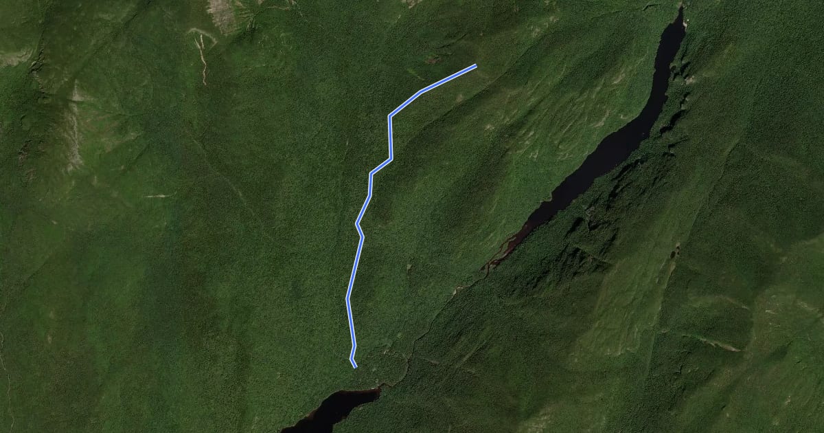 Маршрут South Sawteeth Trail на спутниковом снимке