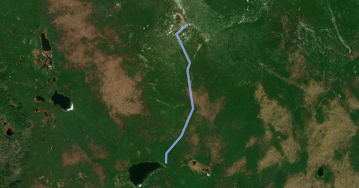 Маршрут South Turner Mountain Trail на спутниковом снимке