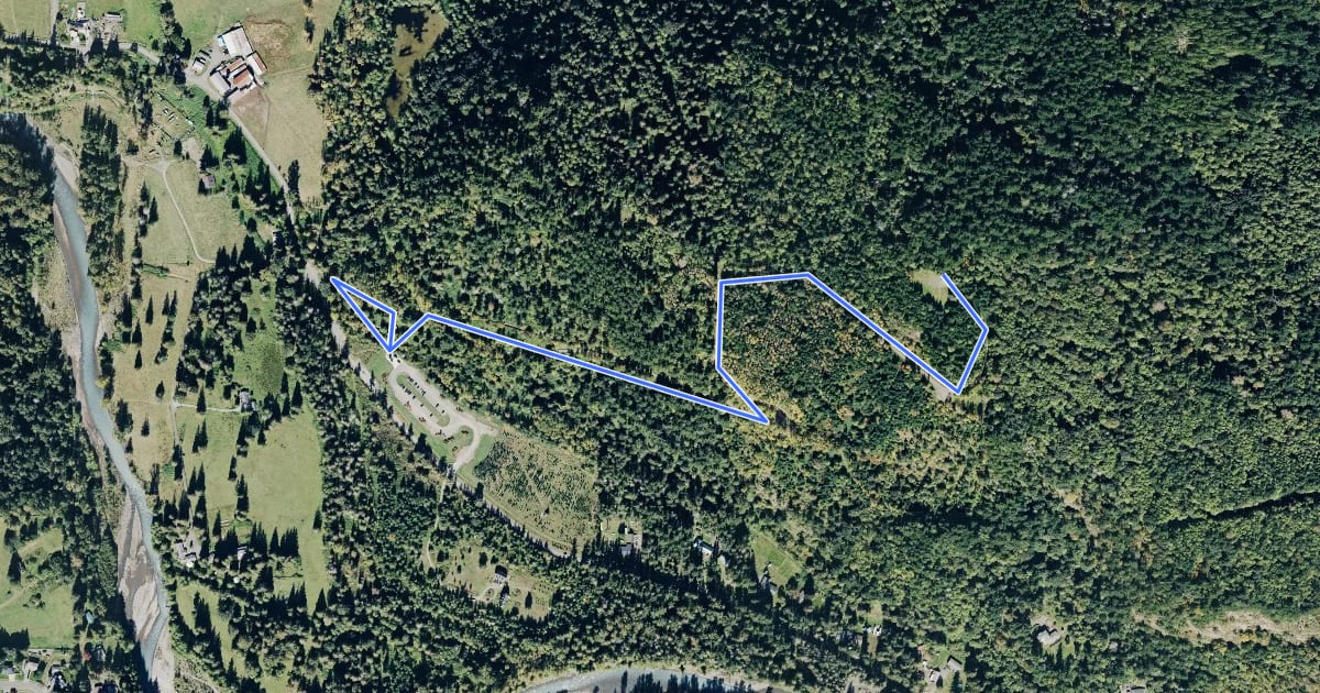 Маршрут Southern Trail на спутниковом снимке