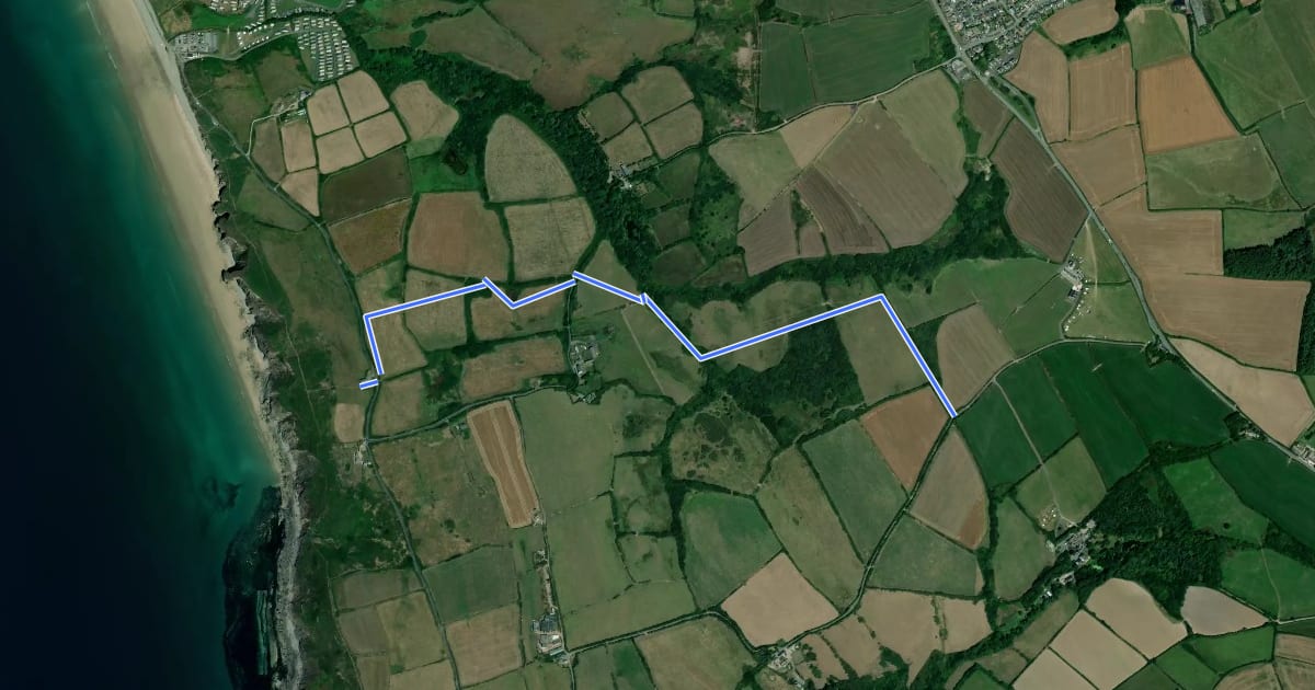 Маршрут Southwood Estate Wildlife Walk, Pembroke на спутниковом снимке