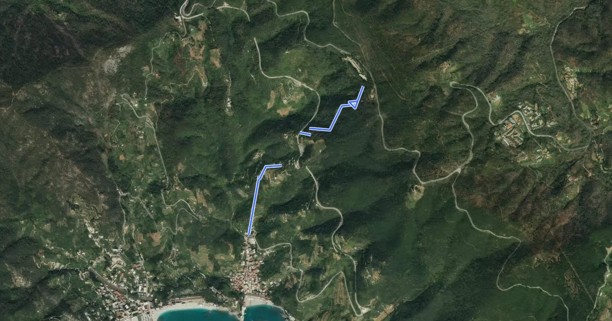 Маршрут Soviore Freeride на спутниковом снимке