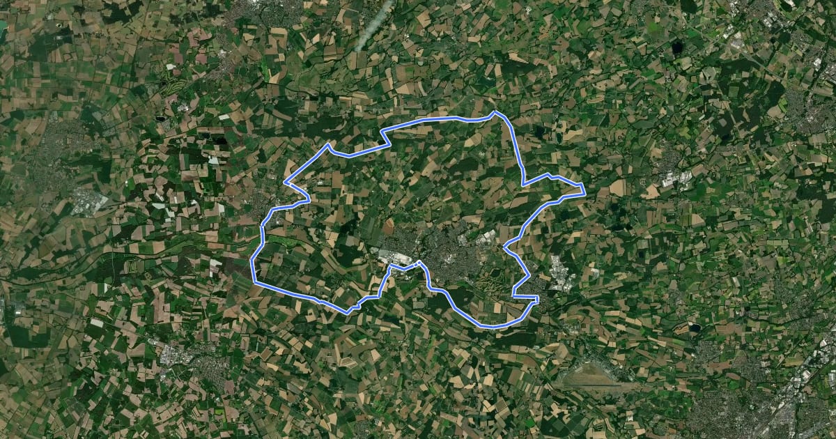 Маршрут Spökenkieker-Route на спутниковом снимке