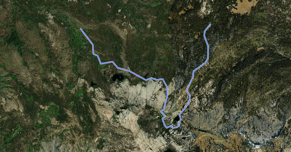 Маршрут Spanish Lake Loop на спутниковом снимке