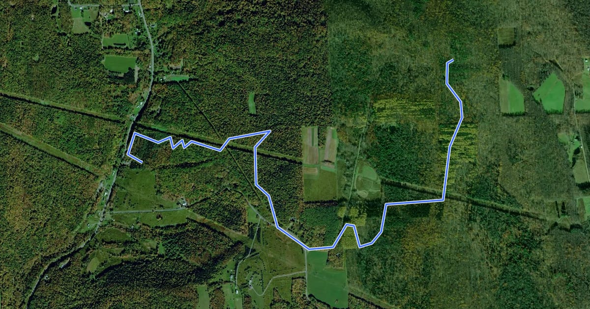 Маршрут Spanish Loop Trail на спутниковом снимке