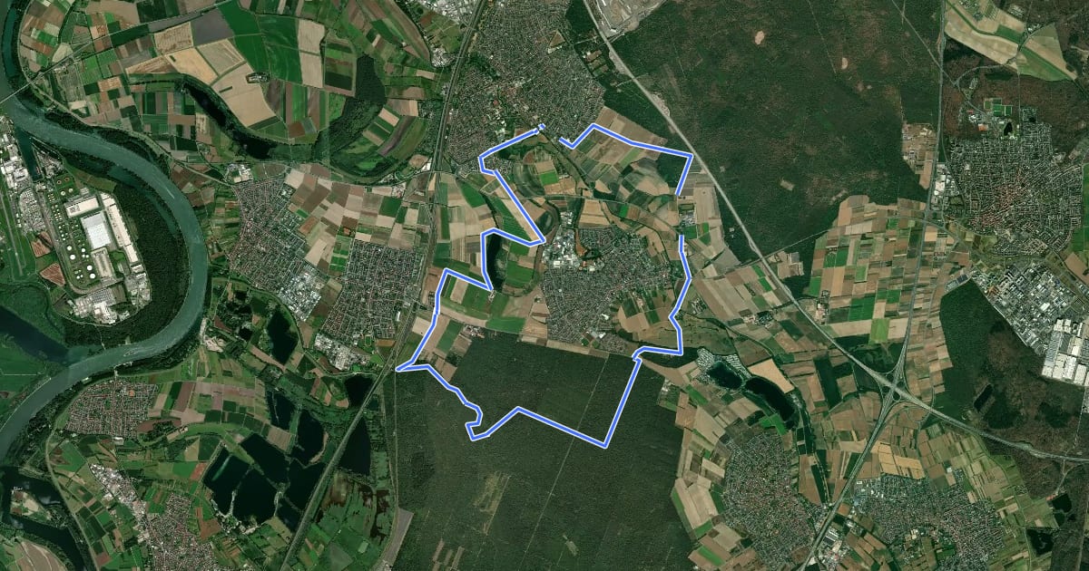 Маршрут Sparkassen-Route 3 на спутниковом снимке