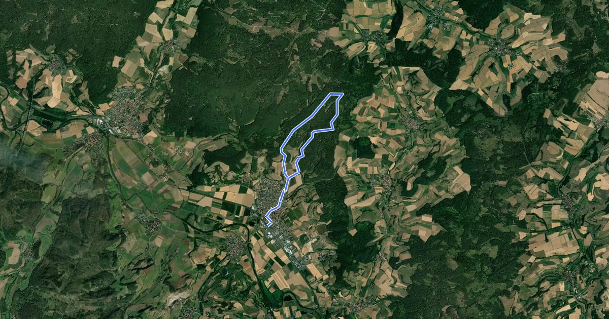 Маршрут Sparnhagen-Tour на спутниковом снимке