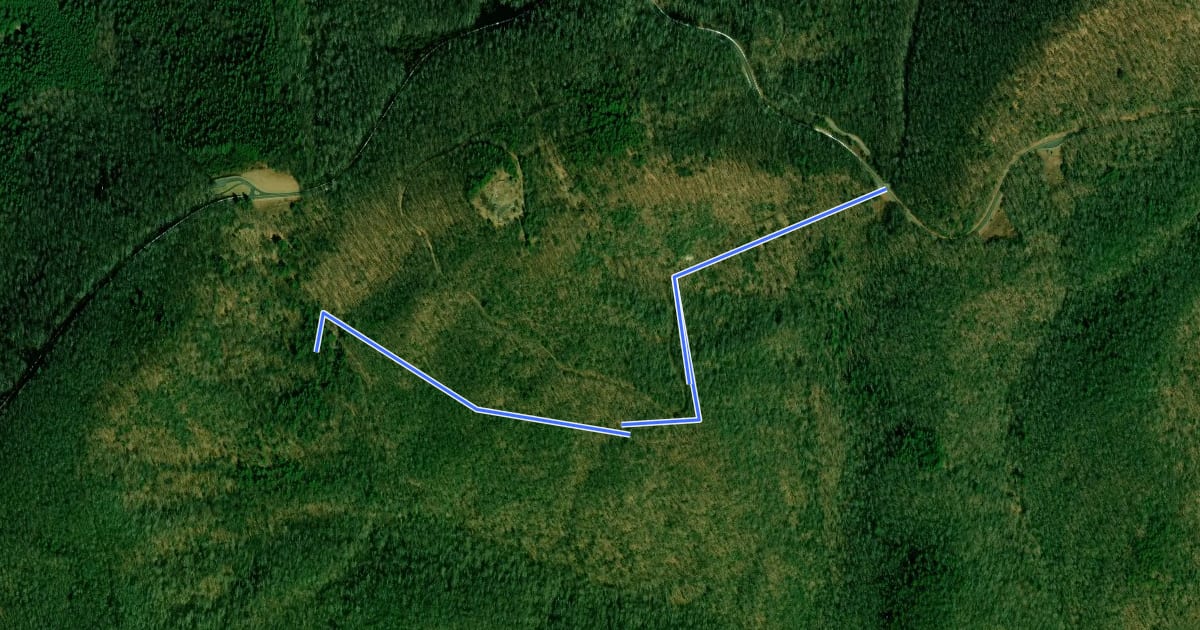 Маршрут Sparta Trail на спутниковом снимке