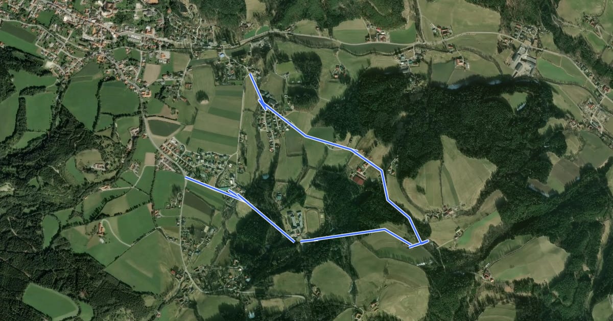 Маршрут Spazierweg 5 на спутниковом снимке