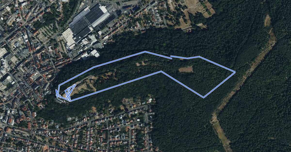 Маршрут Spazierweg Hohenburg на спутниковом снимке