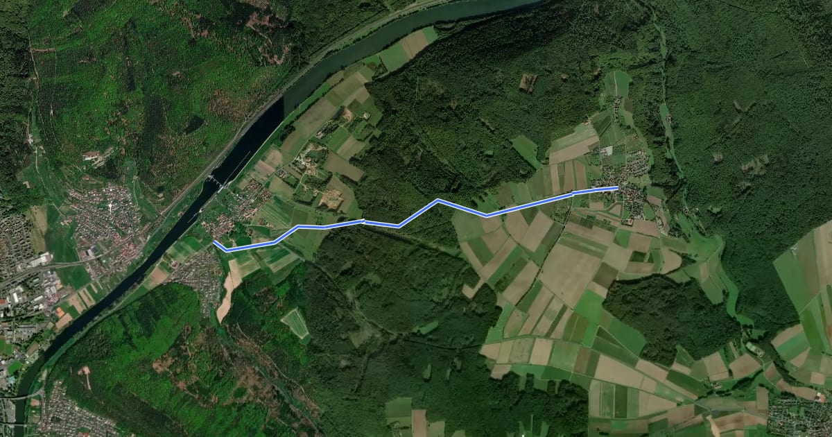 Маршрут Spazierweg Steinbach - Halsbach на спутниковом снимке