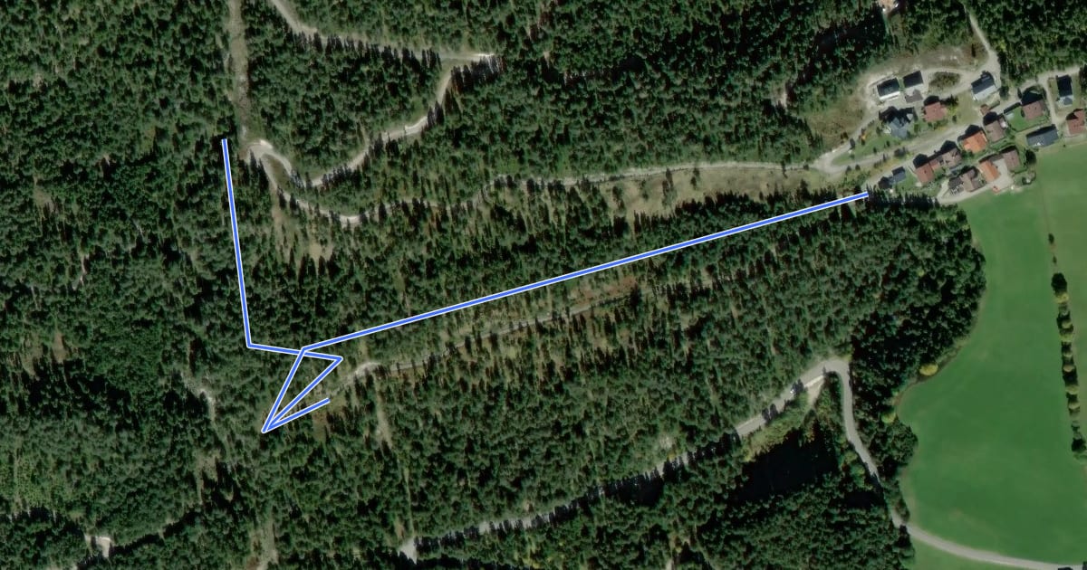 Маршрут Spechtenweg на спутниковом снимке