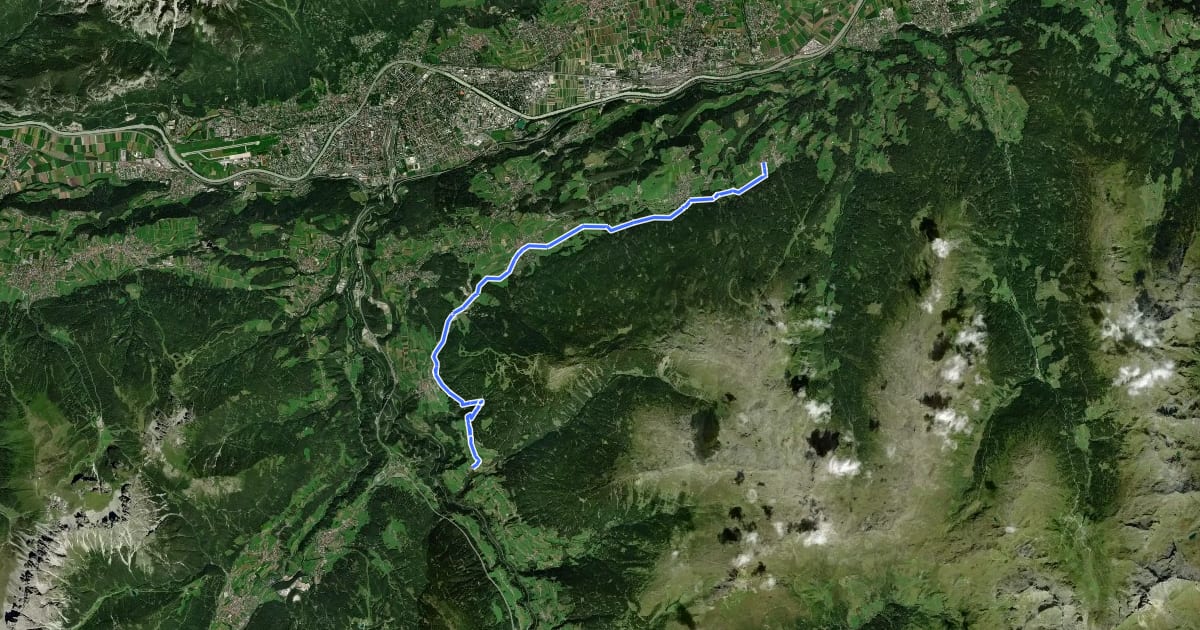 Маршрут Speckbacherweg на спутниковом снимке