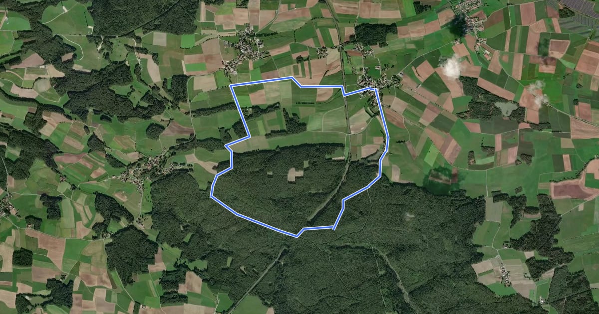 Маршрут Speichersdorf Rundwanderweg Nr. 5 на спутниковом снимке