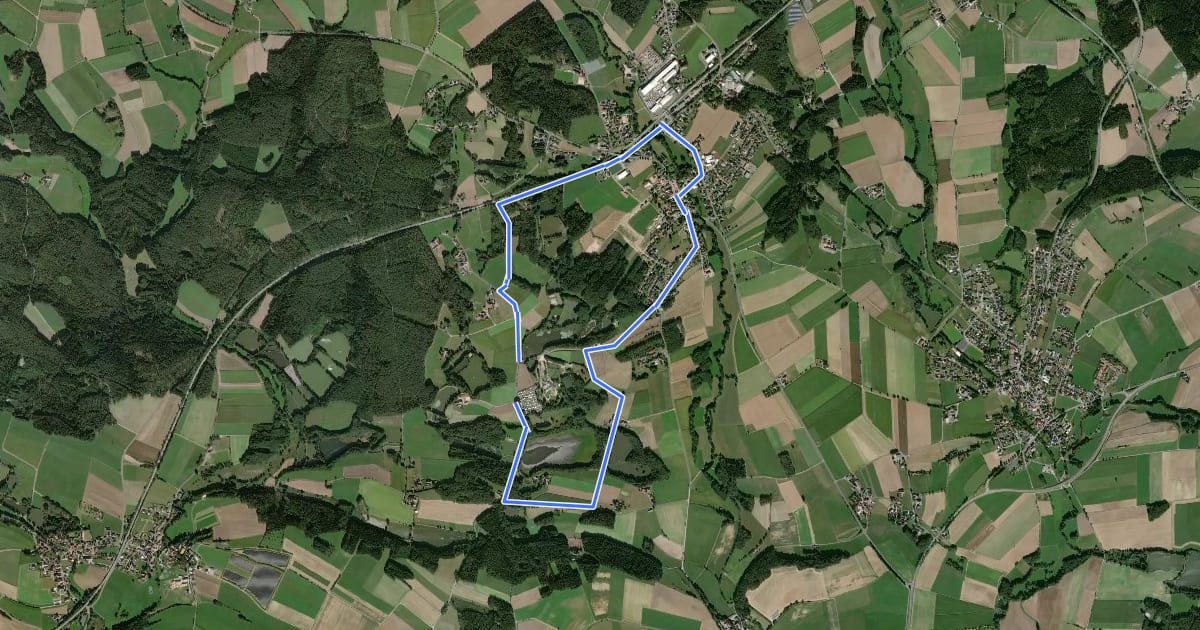 Маршрут Speichersdorf Rundwanderweg Nr. 6 "Gabellohe-Weg" на спутниковом снимке