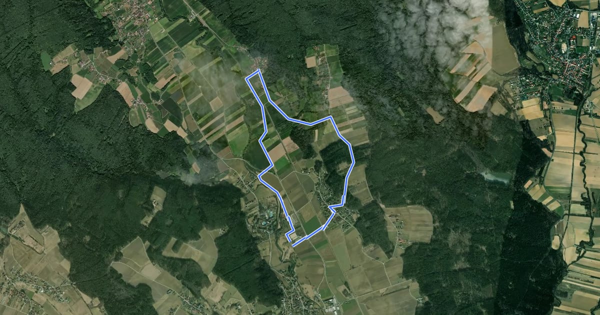 Маршрут Speilbrunnerweg на спутниковом снимке