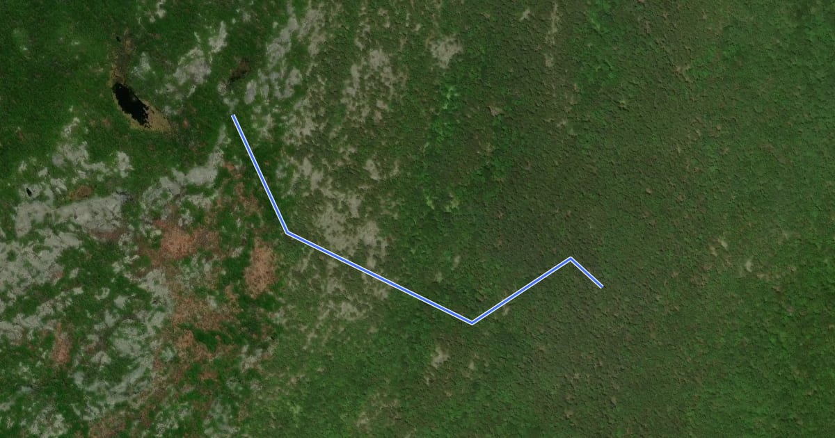 Маршрут Spellman Trail на спутниковом снимке