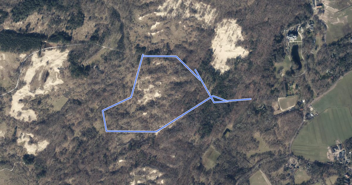 Маршрут Speuren in de Duinen на спутниковом снимке