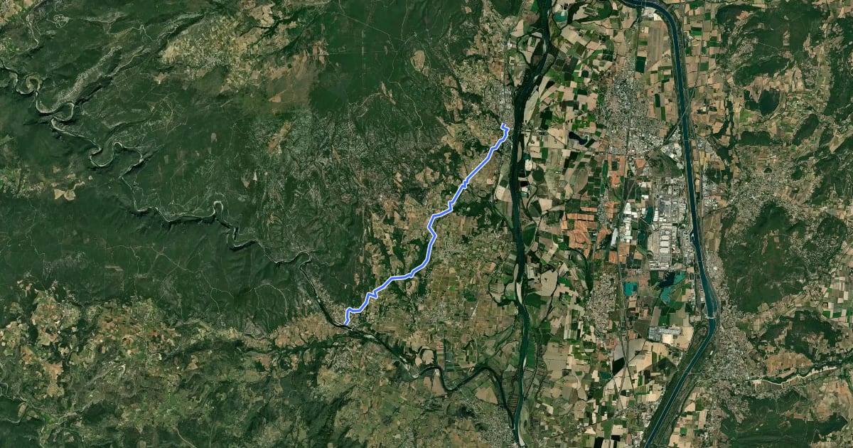 Маршрут SPHC, étape 14 на спутниковом снимке