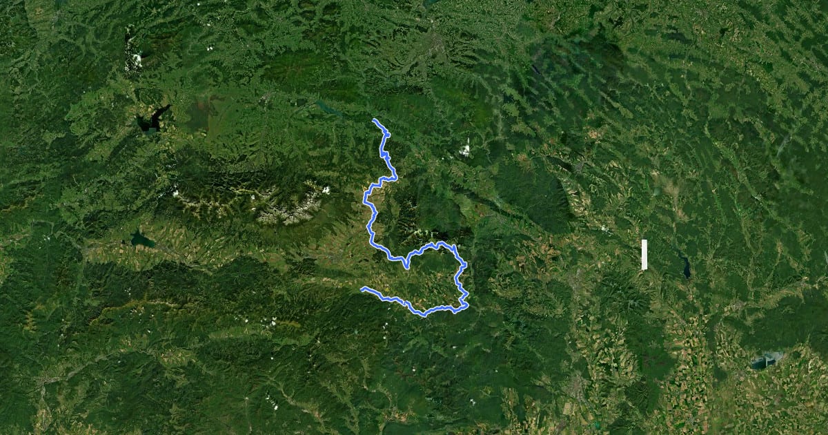 Маршрут Spišská cyklomagistrála на спутниковом снимке