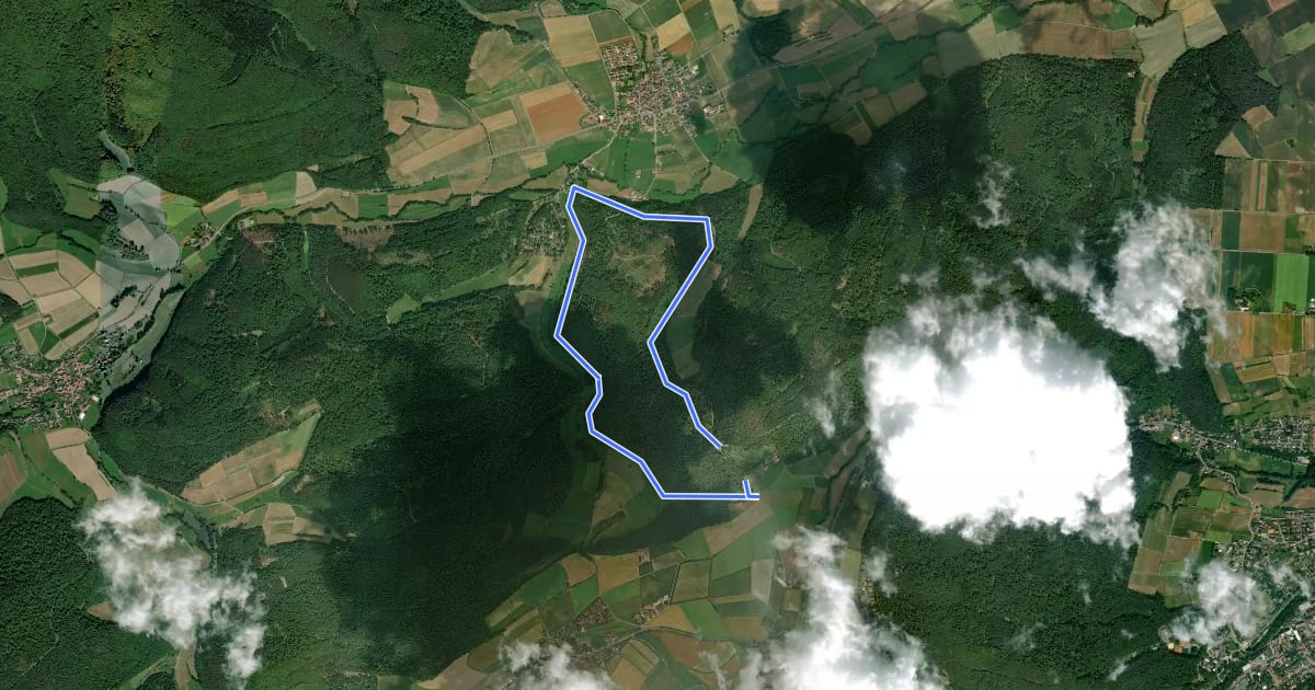 Маршрут Spicke - Route 1 на спутниковом снимке