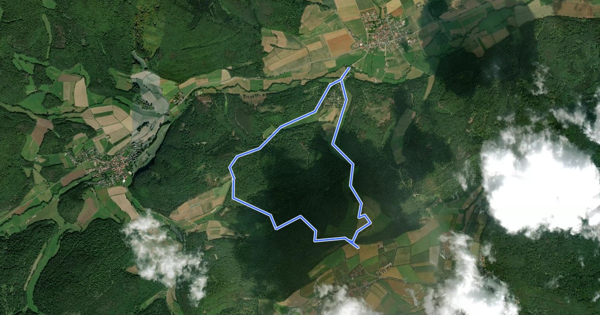Маршрут Spicke - Route 2 на спутниковом снимке