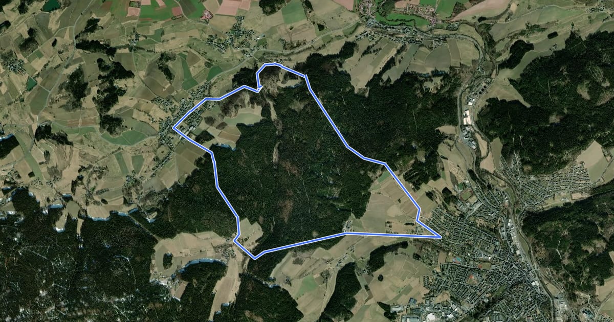 Маршрут Spiegelwald-Weg US 41 на спутниковом снимке